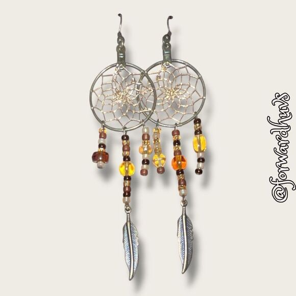 Bundle Sale 3 for $15 | Dreamcatcher Dangle Earrings – Intricate and Symbolic - Picture 1 of 6